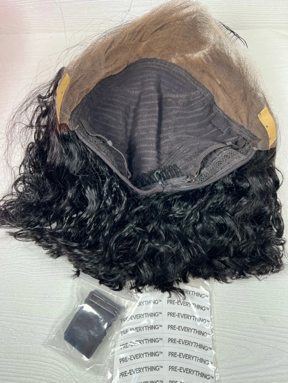 UNICE Human Hair Water Wave Pre Cut 10 Inch Wig